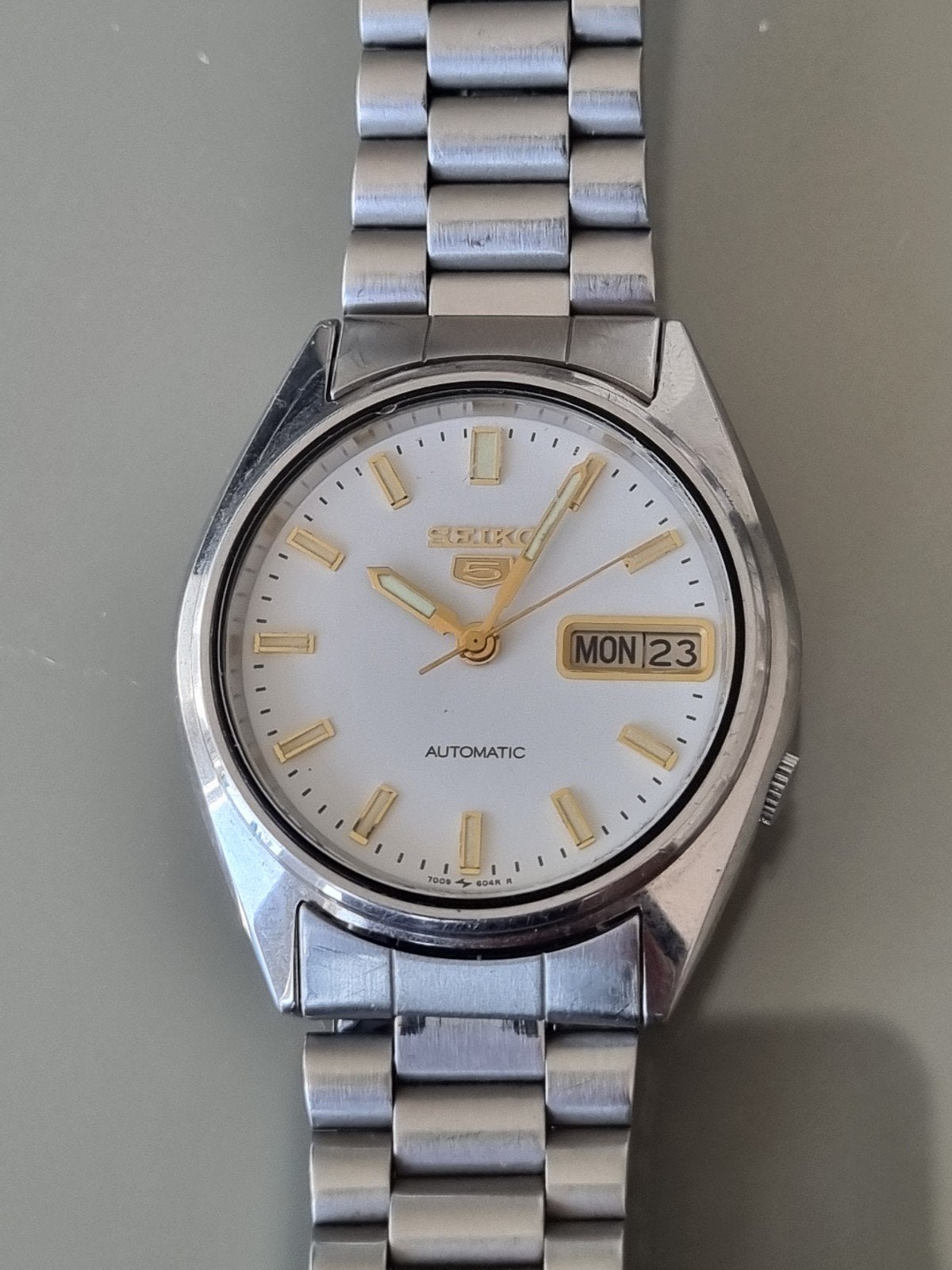 seiko 5 automaat 7009-6000, Ophalen of Verzenden, Staal, Seiko, 1960 of later