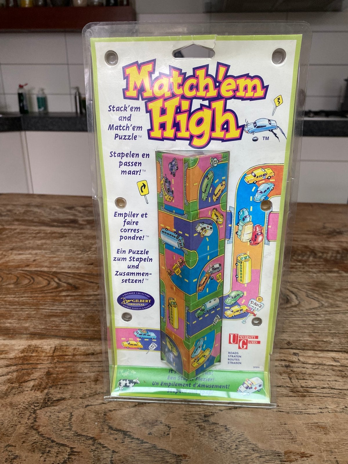 Match 'em High Stapel Puzzel, smartgame, Ophalen of Verzenden, Meer dan 50 stukjes, Zo goed als nieuw, 6 jaar of ouder
