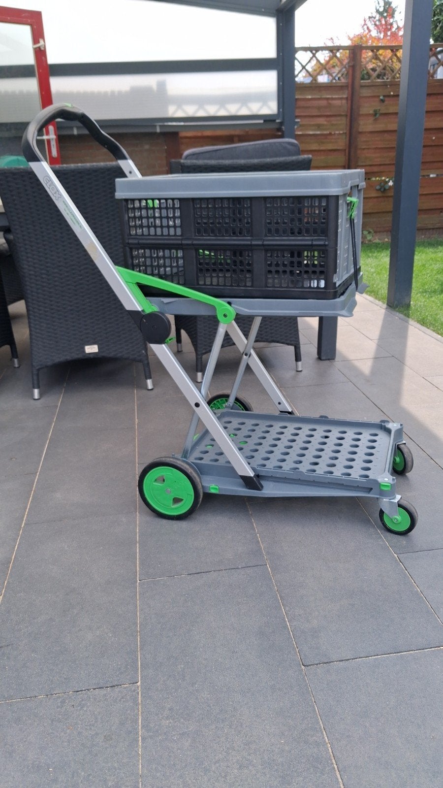 clax wagen, clax trolley, 100 liter of meer, Ophalen of Verzenden, Zo goed als nieuw, Transportkar