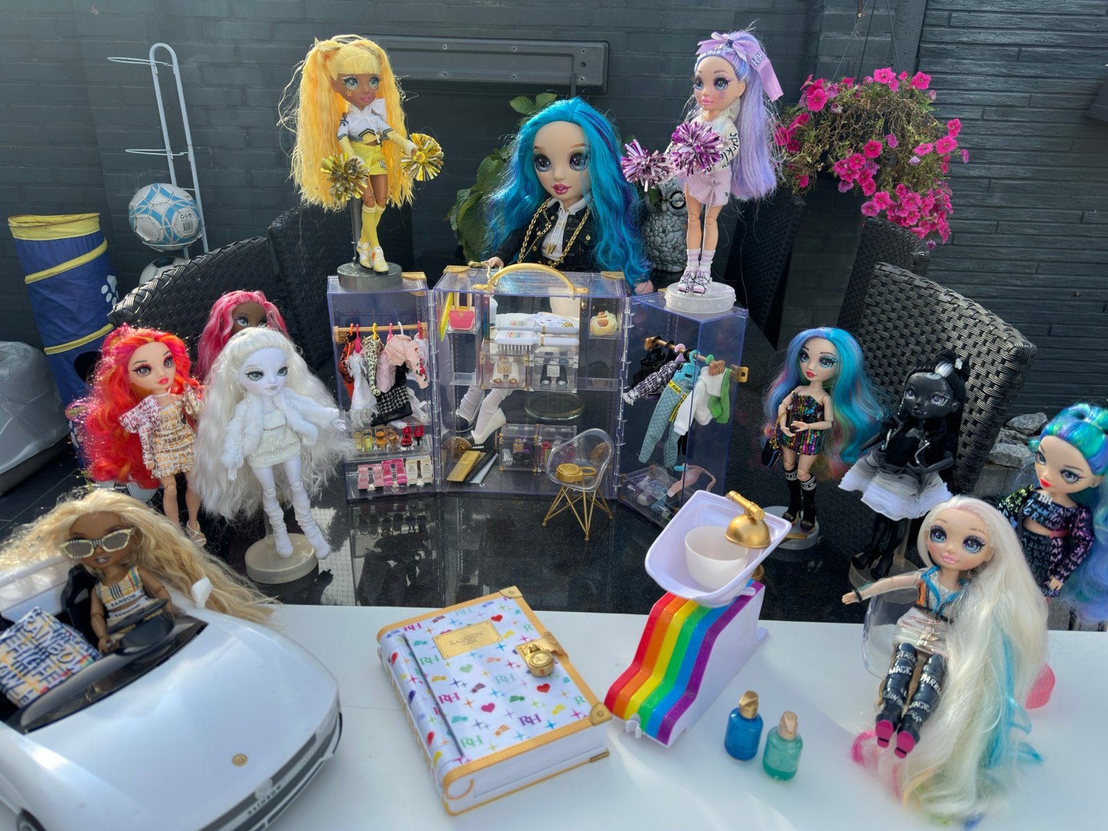 Grote collectie Rainbow High poppen en accessoires, Ophalen, Zo goed als nieuw, Overige typen