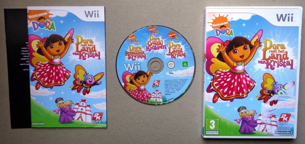 Dora redt het Land van Kristal voor de Nintendo Wii Compleet, Spelcomputers en Games, Avontuur en Actie, 1 speler, Ophalen of Verzenden