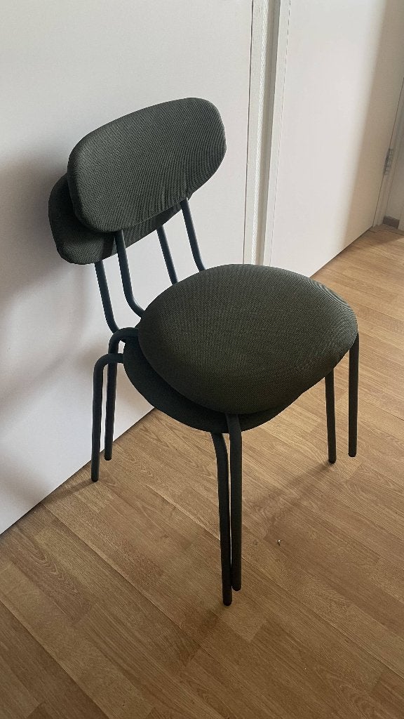 IKEA ÖSTANÖ eetkamerstoel donkergroen - 2 stuks, Huis en Inrichting, Stoelen, Ophalen, Twee, Overige kleuren, Zo goed als nieuw