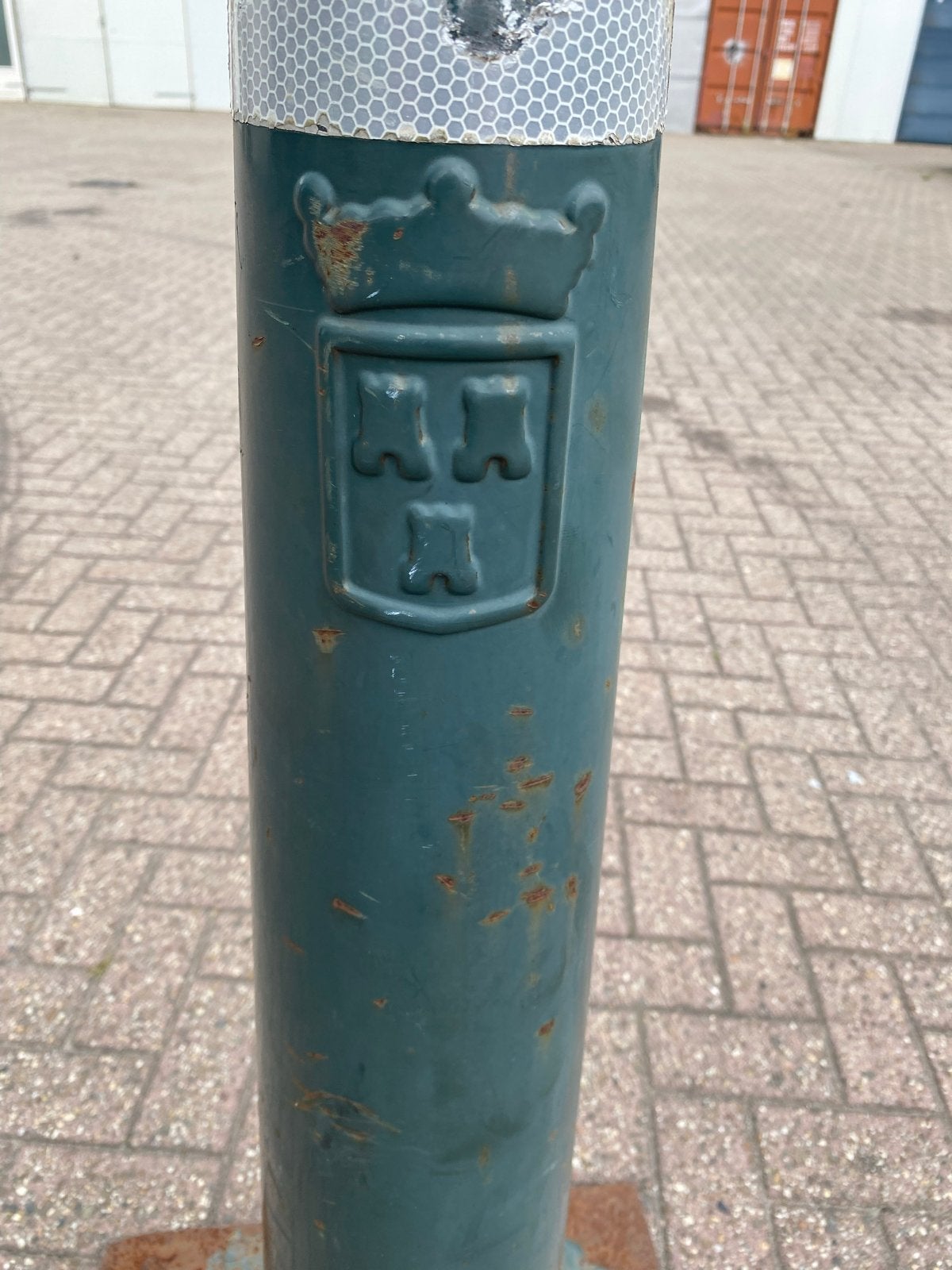 Origineel Amsterdammertje - Paaltje met wapen, Antiek en Kunst, Ophalen of Verzenden