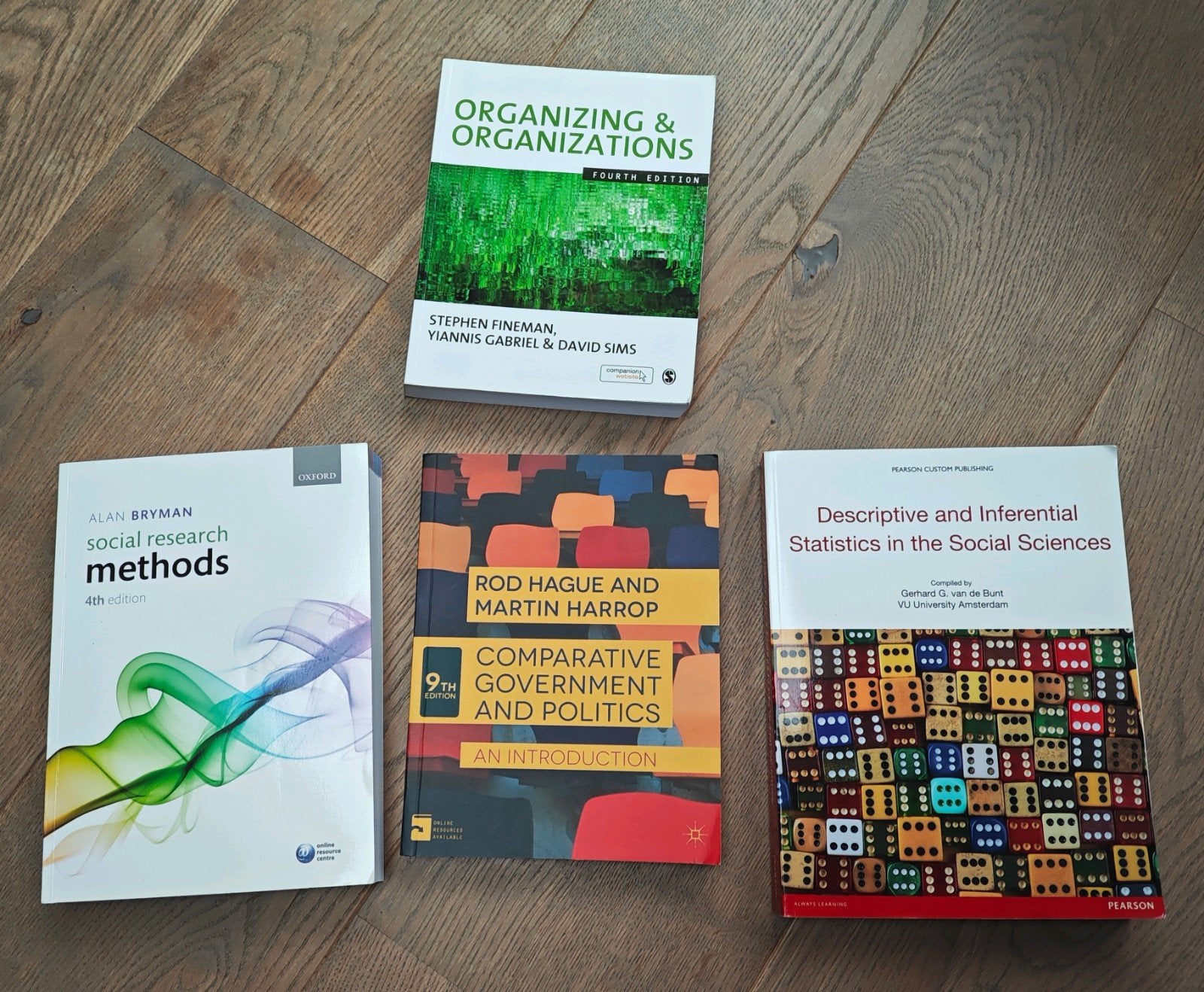 4 Engelstalige studieboeken Bestuur& Organisatie Wetenschap, Ophalen of Verzenden, Beta, Zo goed als nieuw, WO