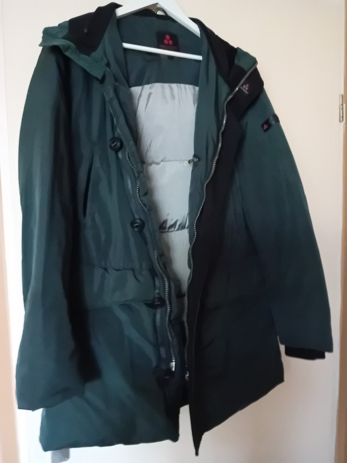 Peuterey Dames Parka - Donkergroen/Petrol - Maat M, Maat 38/40 (M), Ophalen of Verzenden, Zo goed als nieuw, Groen