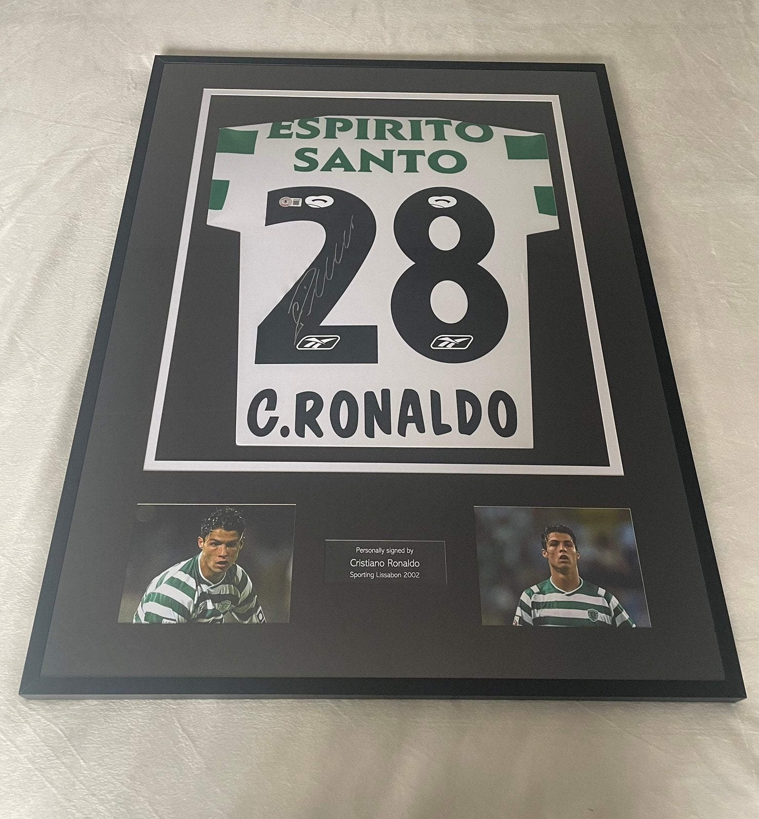 Gesigneerd Voetbalshirt | C. Ronaldo | Sporting CP | Beckett, Ophalen, Zo goed als nieuw, Buitenlandse clubs, Shirt