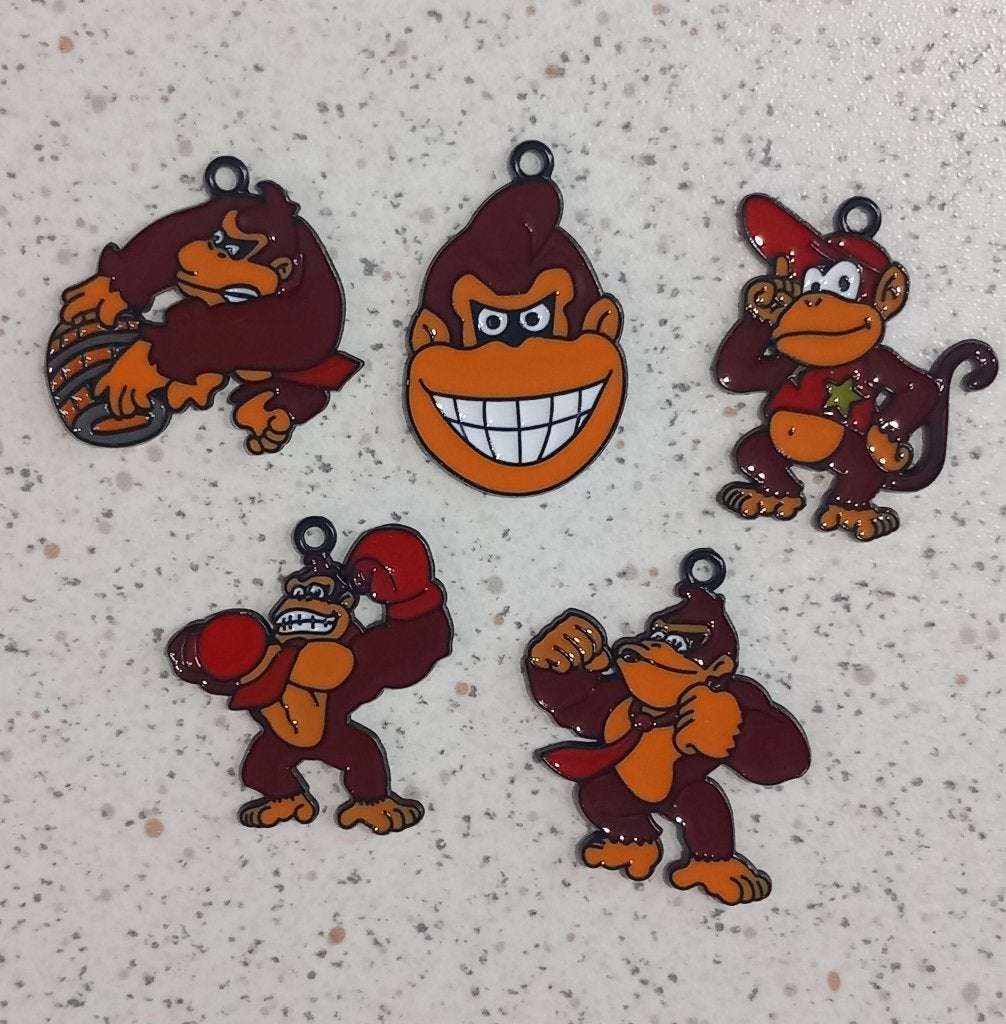 Donky kong metalen bedels, Ophalen of Verzenden, Nieuw, Bedel
