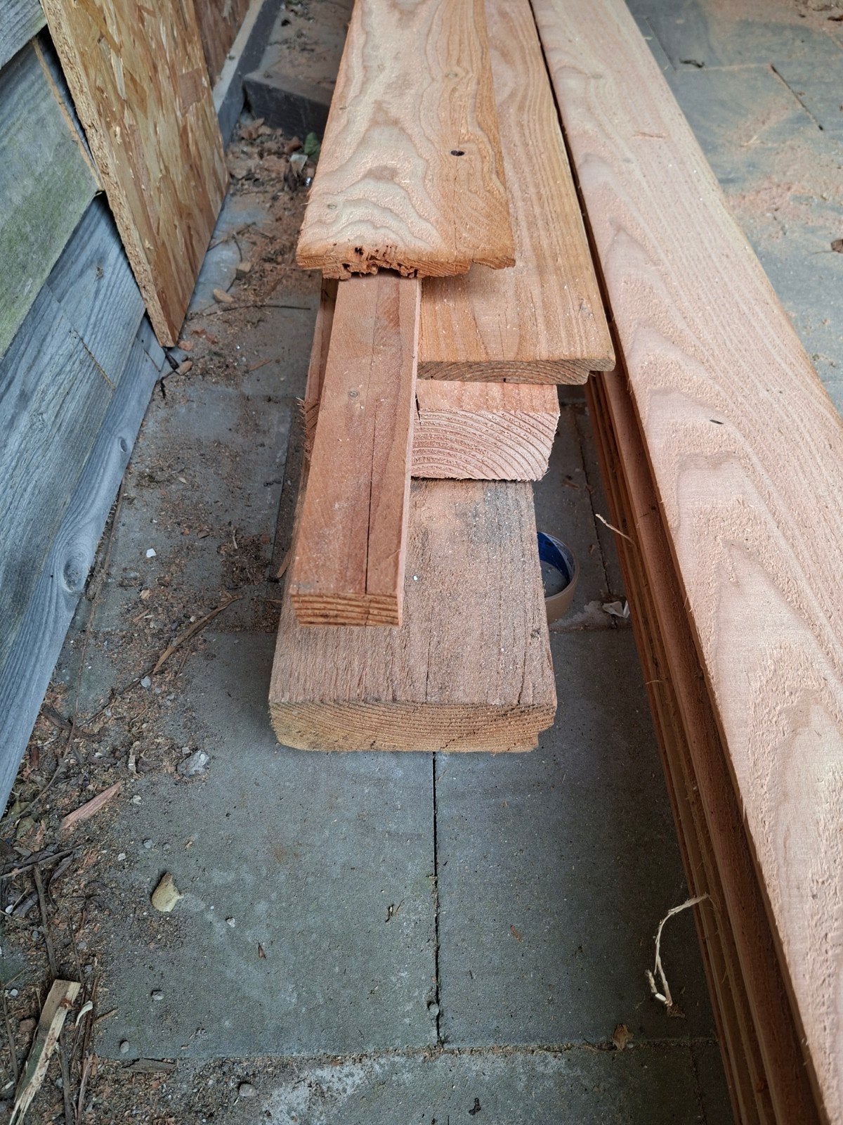 Diverse Houtmaterialen: Balken, Planken, OSB-platen, Ophalen, Gebruikt, Balk, Overige houtsoorten