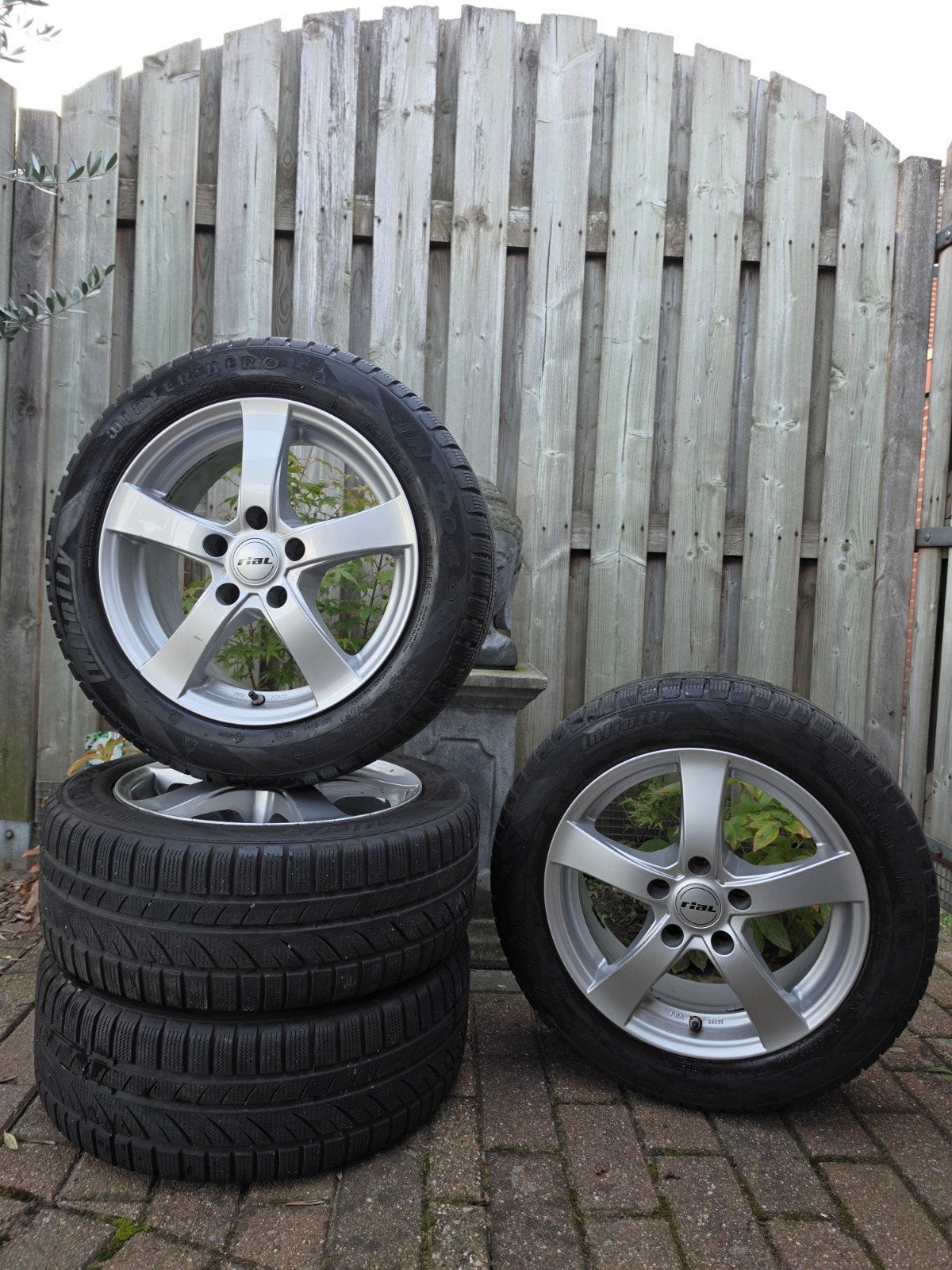 16" 5x114.3 Velgen + Infinity winterband dot 3211, Ophalen, 16 inch, Banden en Velgen, 205 mm