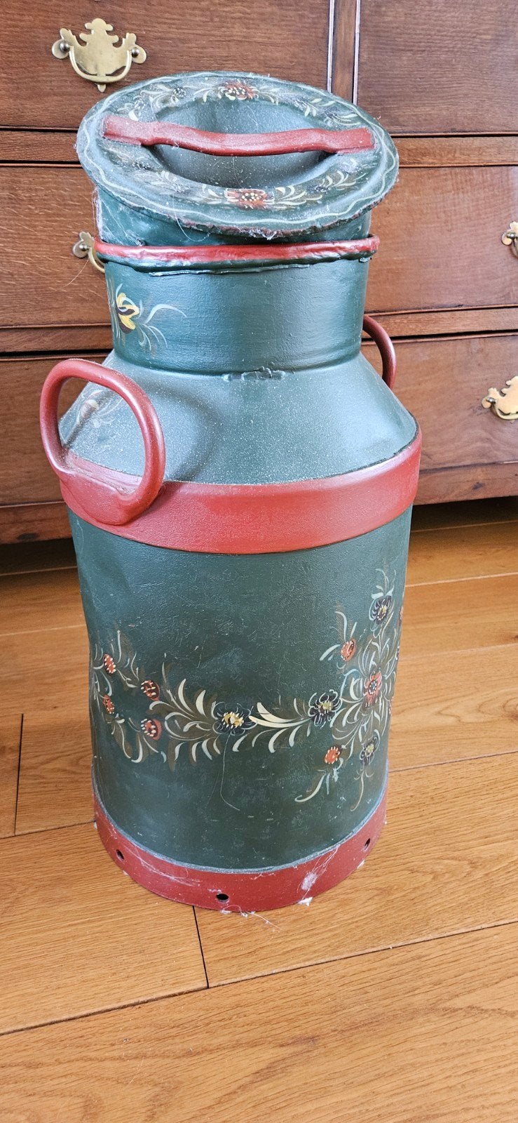 Melkbus met handgeschilderde bloemmotieven, Ophalen of Verzenden