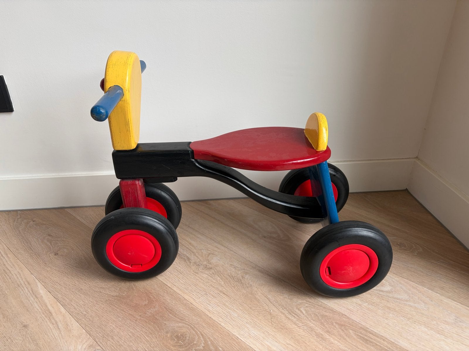 Van Dijk Toys houten loopfiets - gepimpt, Ophalen, Gebruikt, Loopfiets