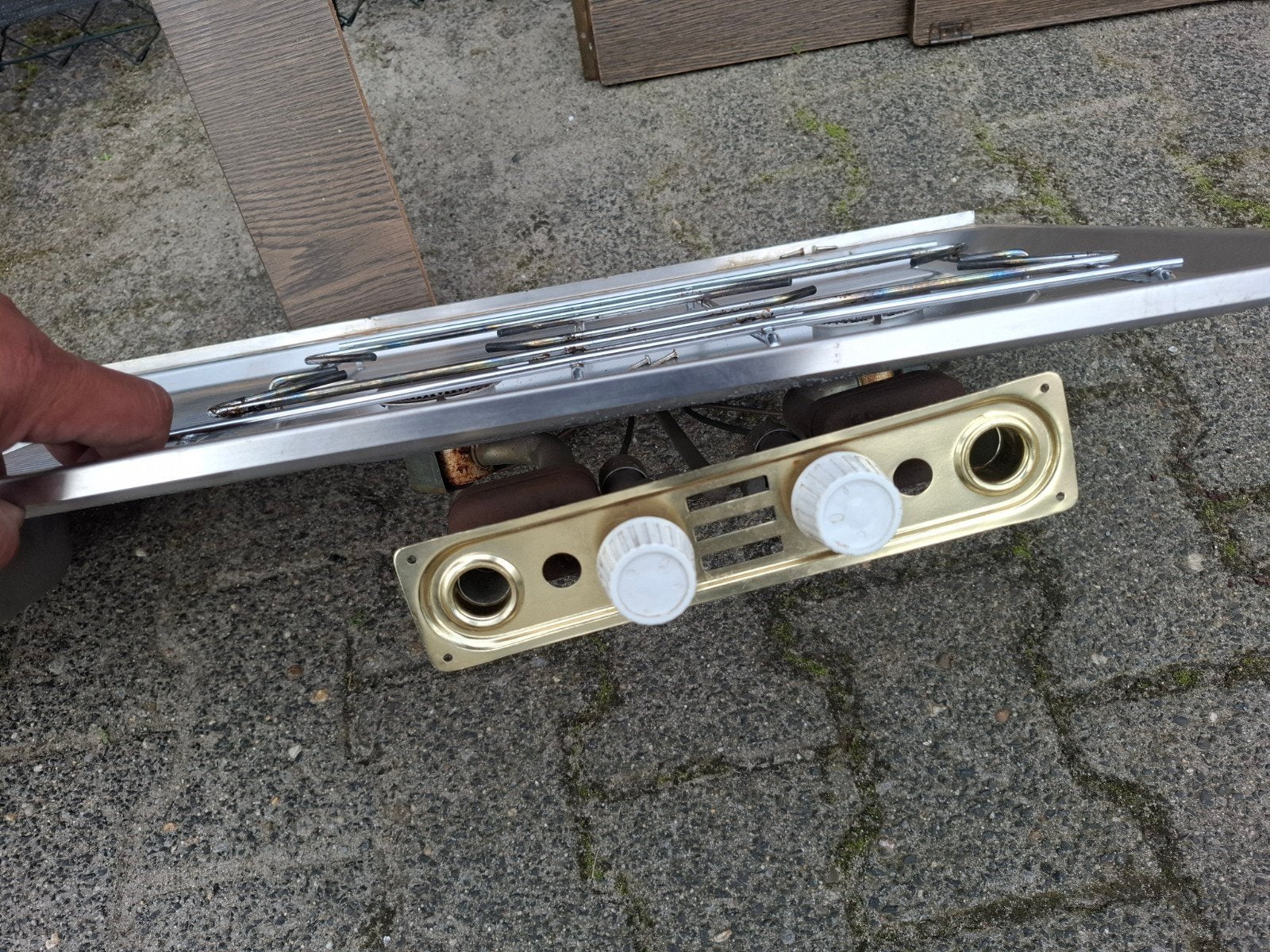 Kookplaat dubbele gaspitten en wasbak voor camper/caravan, Caravans en Kamperen, Verzenden, Gebruikt