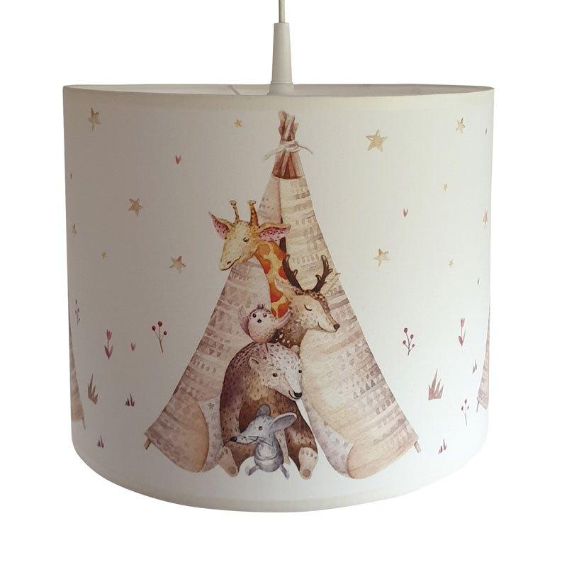 Hanglamp Lamp Aquarel Tipi Bosdieren Little Dreamzzz, Bi & Li Creaties, Nieuw, Ophalen of Verzenden, Bilicreaties@gmail.com