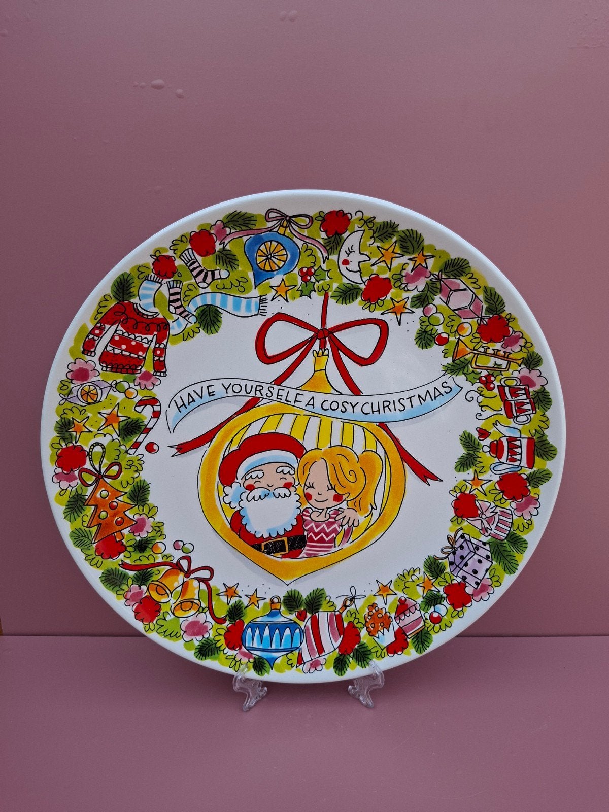 Blond Amsterdam XL kerst bord, Ophalen of Verzenden, Zo goed als nieuw, Aardewerk, Bord(en)