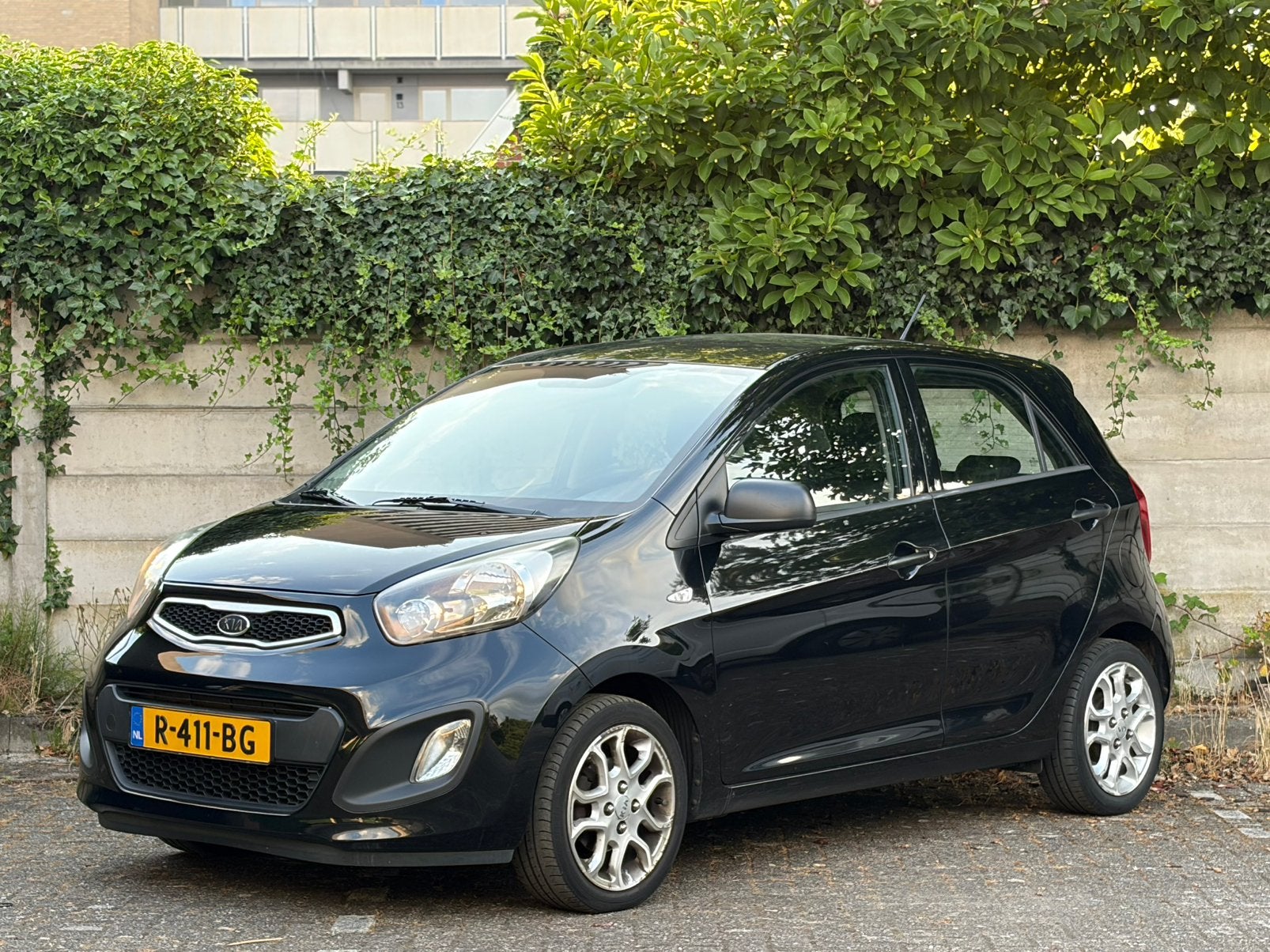 Kia Picanto 1.0 Cvvt 5-DRS 2011 AIRCO DEFECT, Voorwielaandrijving, Stof, Zwart, 400 kg