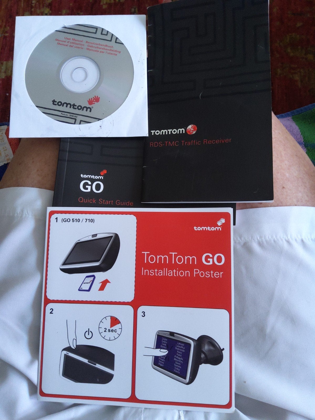 Handleidingen TomTom GO (GO 510/710) en RDS-TMC Receiver, Auto diversen, Autonavigatie, Gebruikt, Ophalen of Verzenden