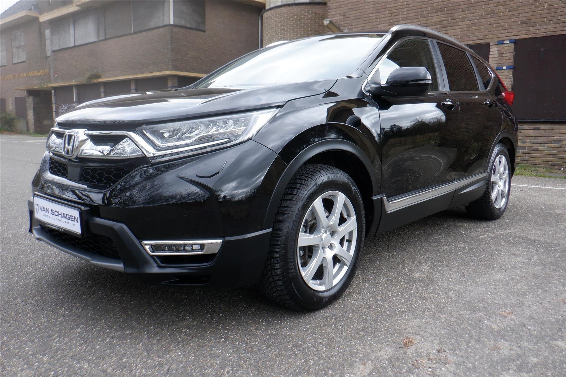 Honda CR-V 1.5 VTEC TURBO 193pk AWD CVT Executive-91.000KM -, Auto's, 4 cilinders, Zwart, Leder, Bedrijf