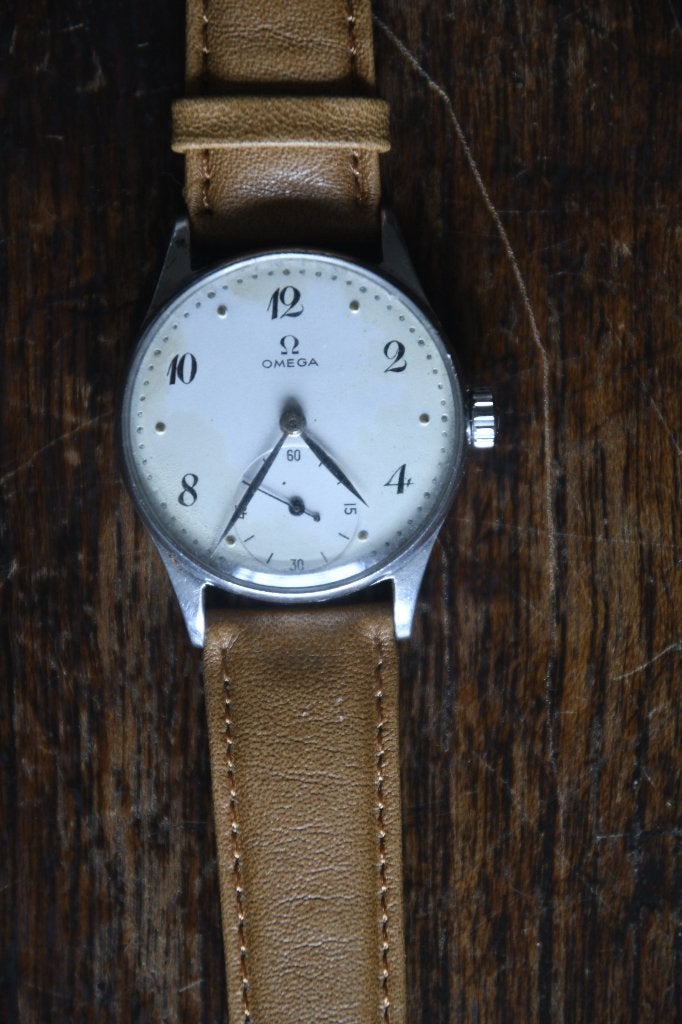 Omega 2390 herenhorloge 1946 – Caliber 30T2 PC – Staal, Sieraden, Tassen en Uiterlijk, Horloges | Heren, Staal, Polshorloge, Ophalen of Verzenden