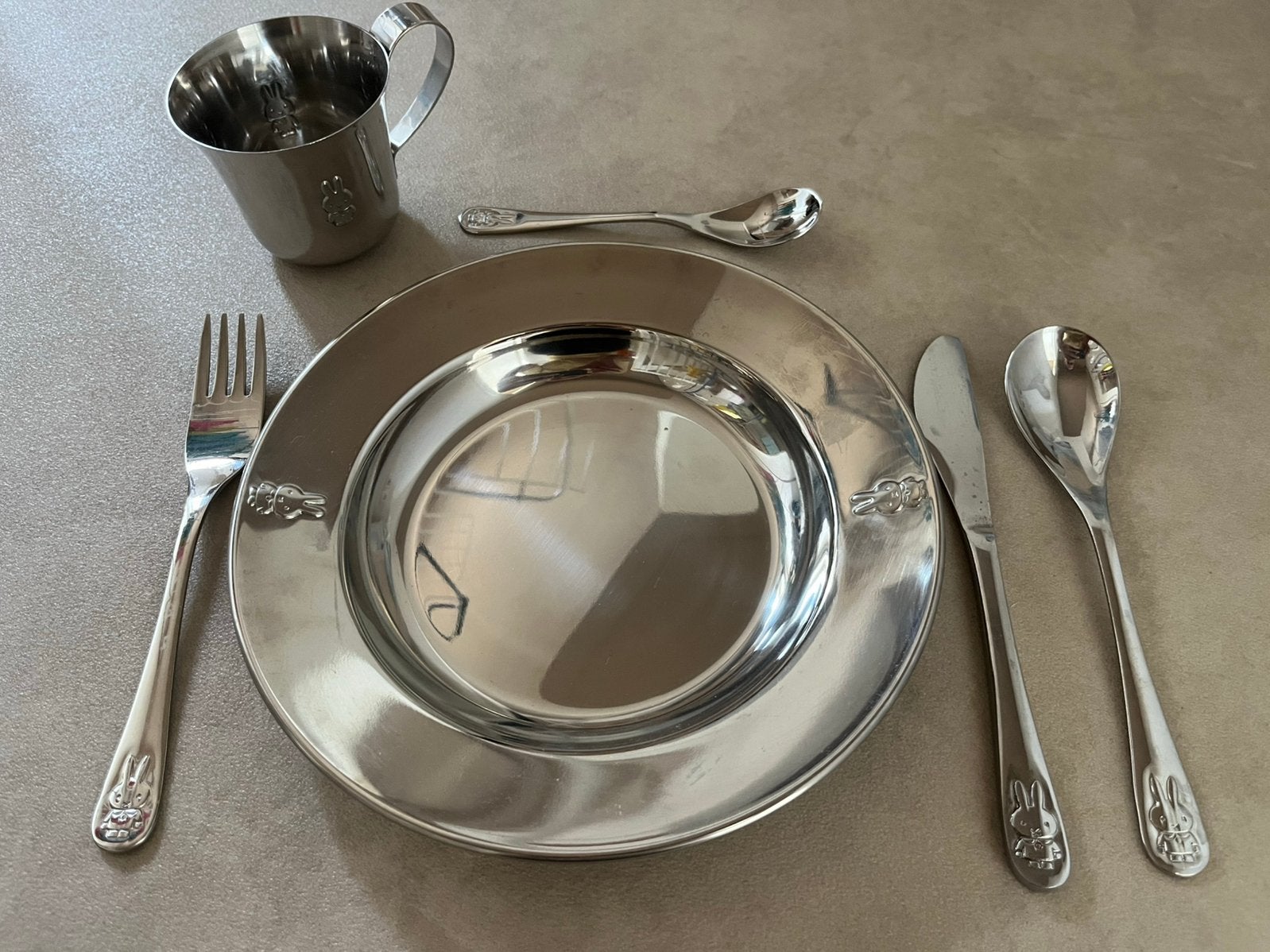 Nijntje Zilverstad servies en bestek, Ophalen of Verzenden, Zo goed als nieuw