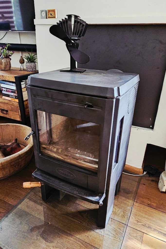 Dovre 350cb Houtkachel met glazen vloerplaat, Ophalen, Gebruikt, Houtkachel, Vrijstaand