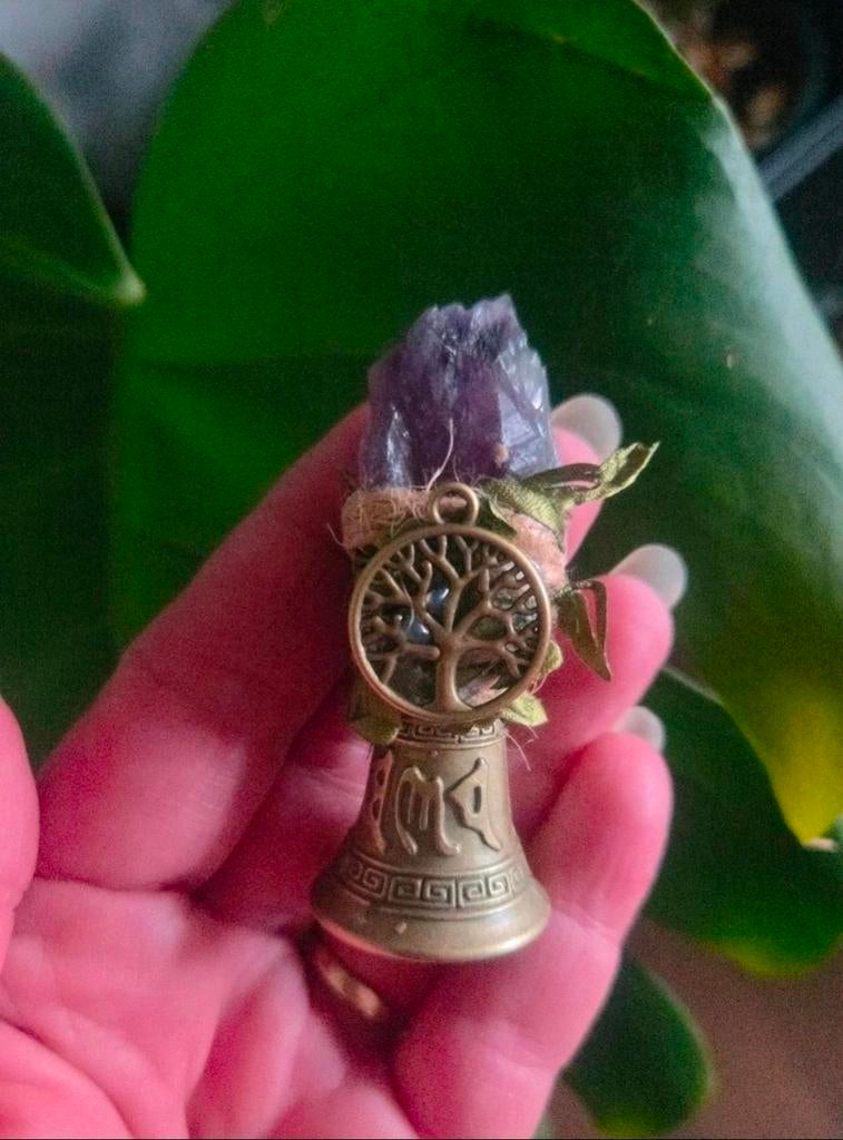 Altaar bel met Amethist, Ophalen of Verzenden, Nieuw, Overige materialen