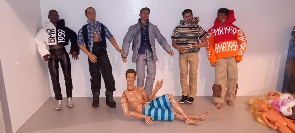 Atletische barbie poppen, mannen barbie,flexibele rubber pop, Ophalen of Verzenden, Gebruikt, Fashion Doll, Levensecht of Reborn