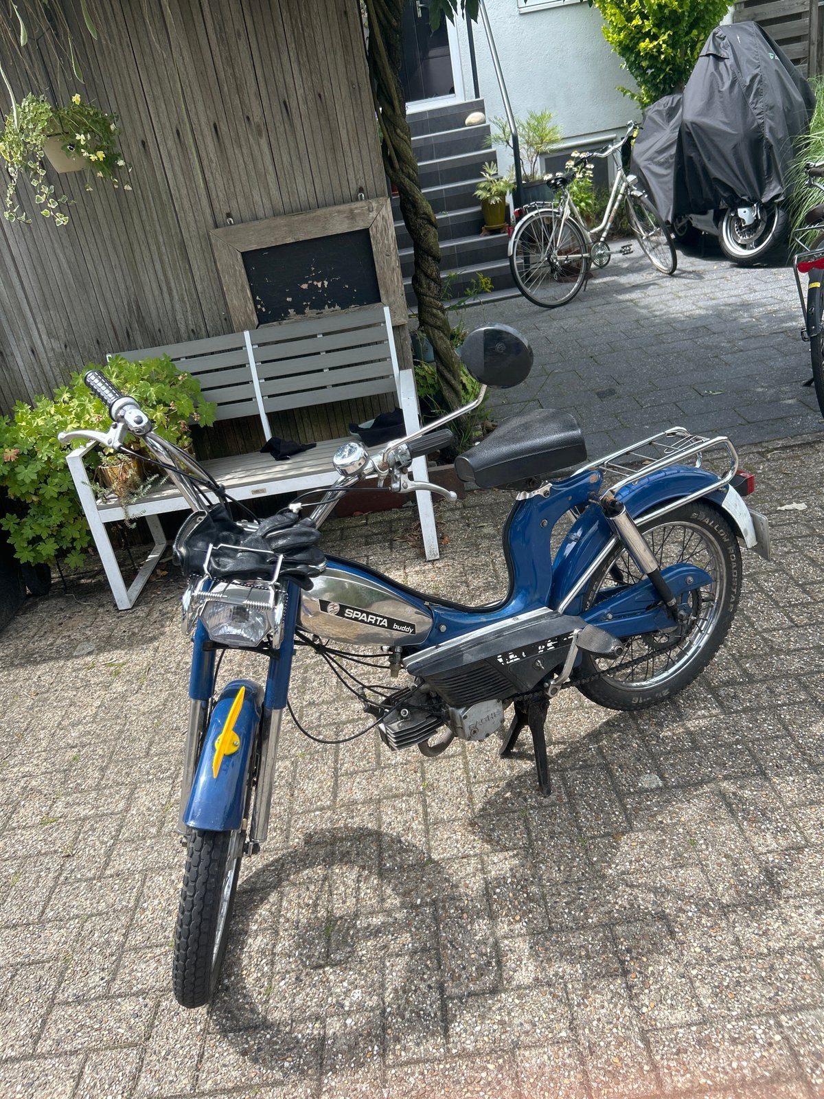 Sparta Buddy Oldtimer Bromfiets - Blauw, Ophalen, Gebruikt, Maximaal 45 km/u