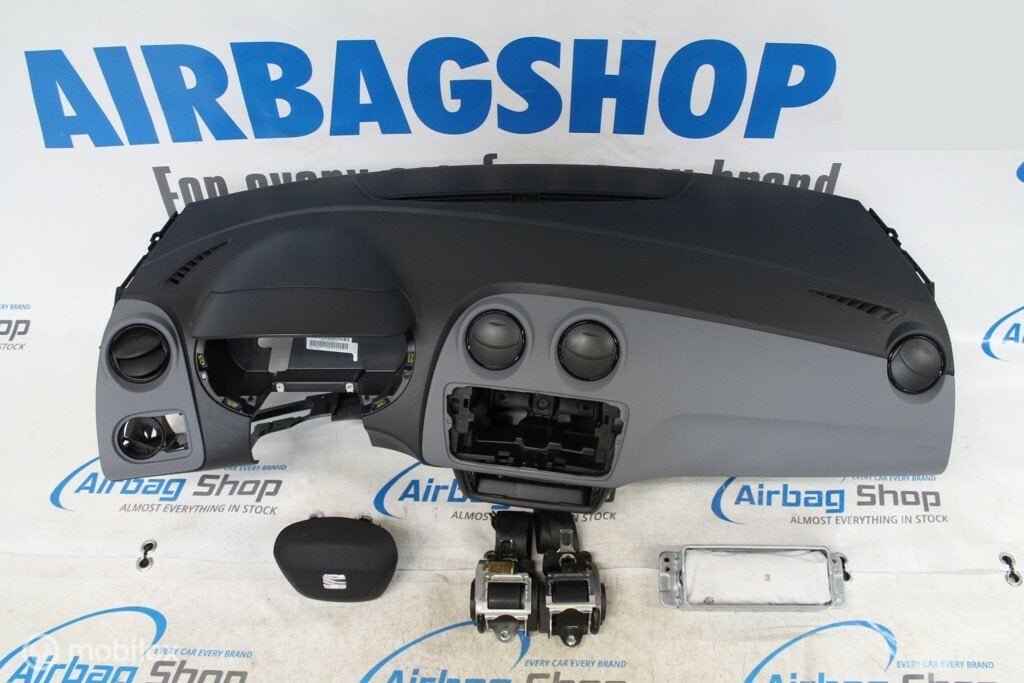 Airbag set - dashboard grijs seat ibiza 6j facelift 2015-...