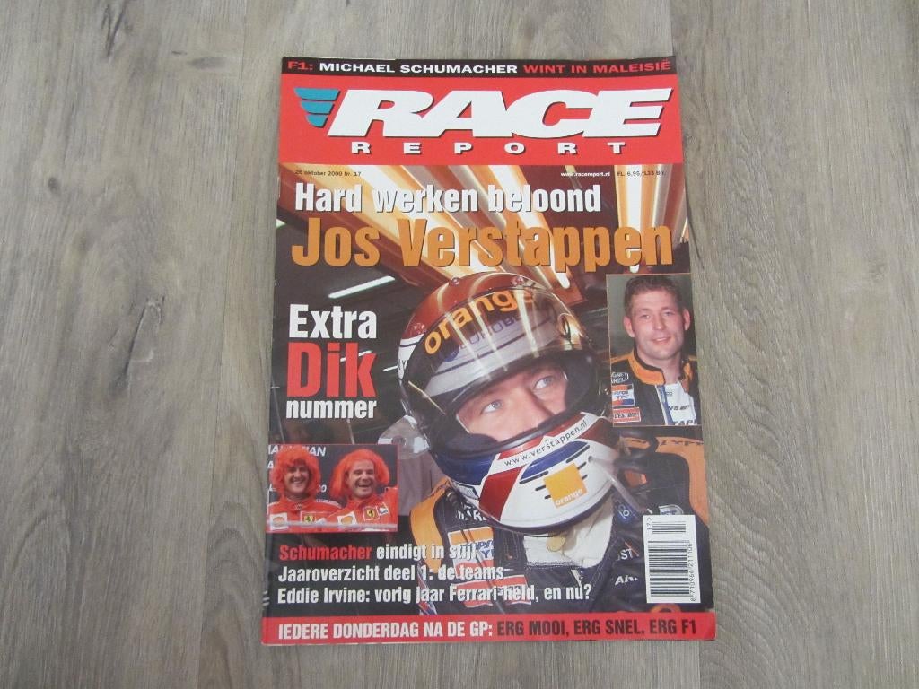 Race Report Oktober 2000 - Jos Verstappen, Ophalen of Verzenden, Zo goed als nieuw, Sport en Vrije tijd