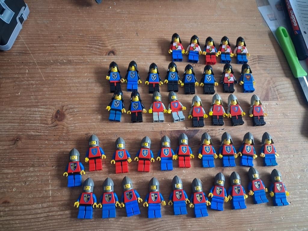 Lego Castle Ridder Figuren - Goede tot Perfecte Staat, Ophalen of Verzenden
