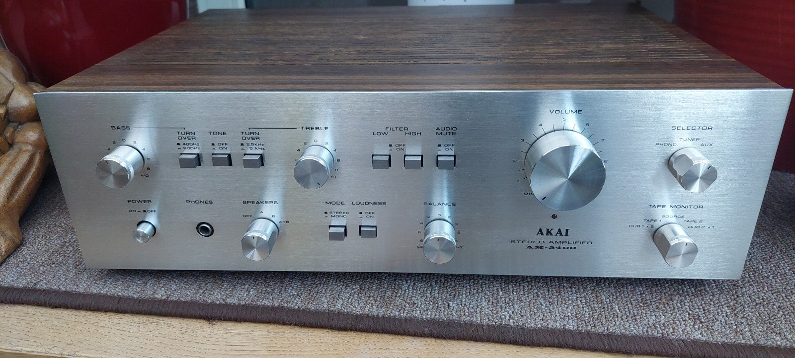 Akai AM-2400, Ophalen of Verzenden, Gebruikt, Minder dan 60 watt, Overige merken