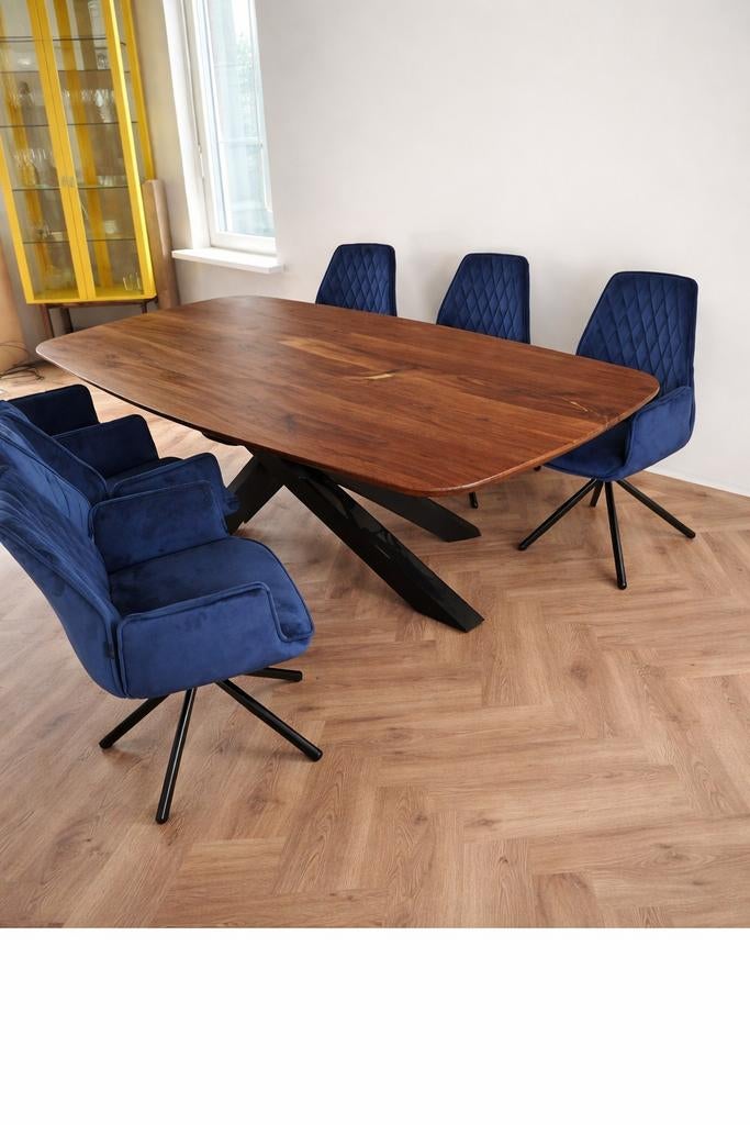 Nieuwe Deensovaal Walnoot Eettafel - Op Maat Gemaakt, Woodwolf, Info@wood-wolf.nl, Overige vormen, Overige houtsoorten