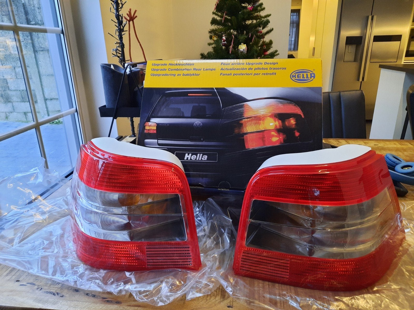 Vw golf iv hella nieuwe magic colour rood wit wit rood, Ophalen of Verzenden