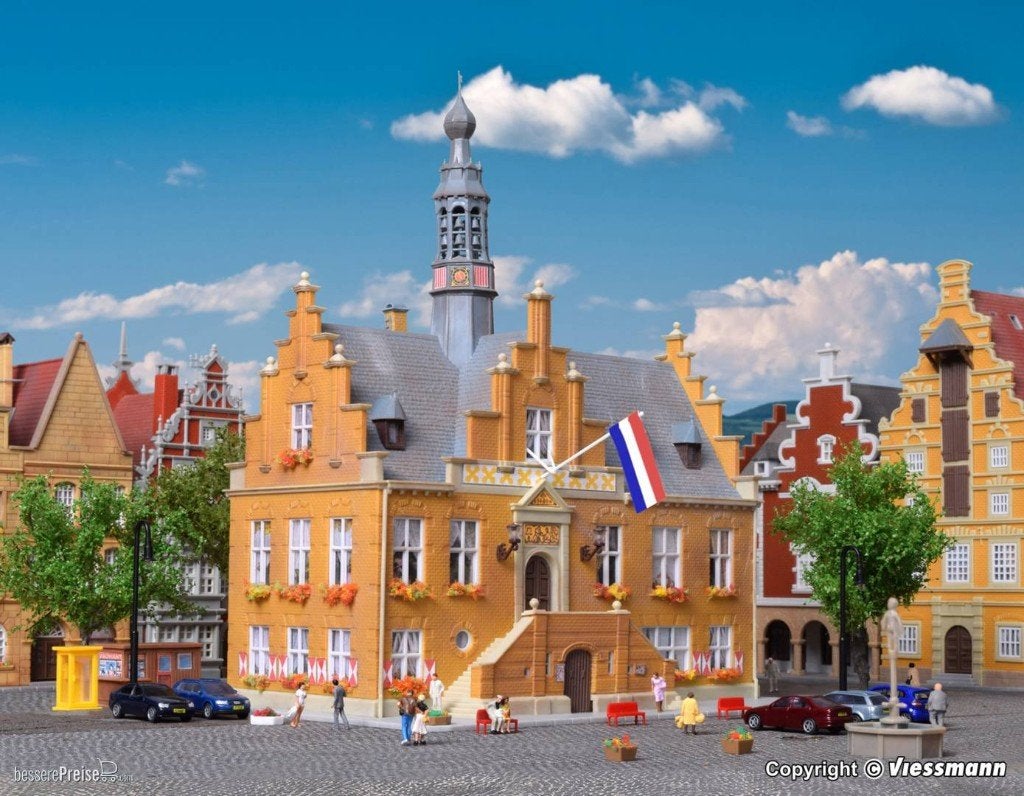 Kibri 37150: bouwpakket stadhuis Purmerend, Overige merken, Wisselstroom, Brug, Tunnel of Gebouw, Nieuw