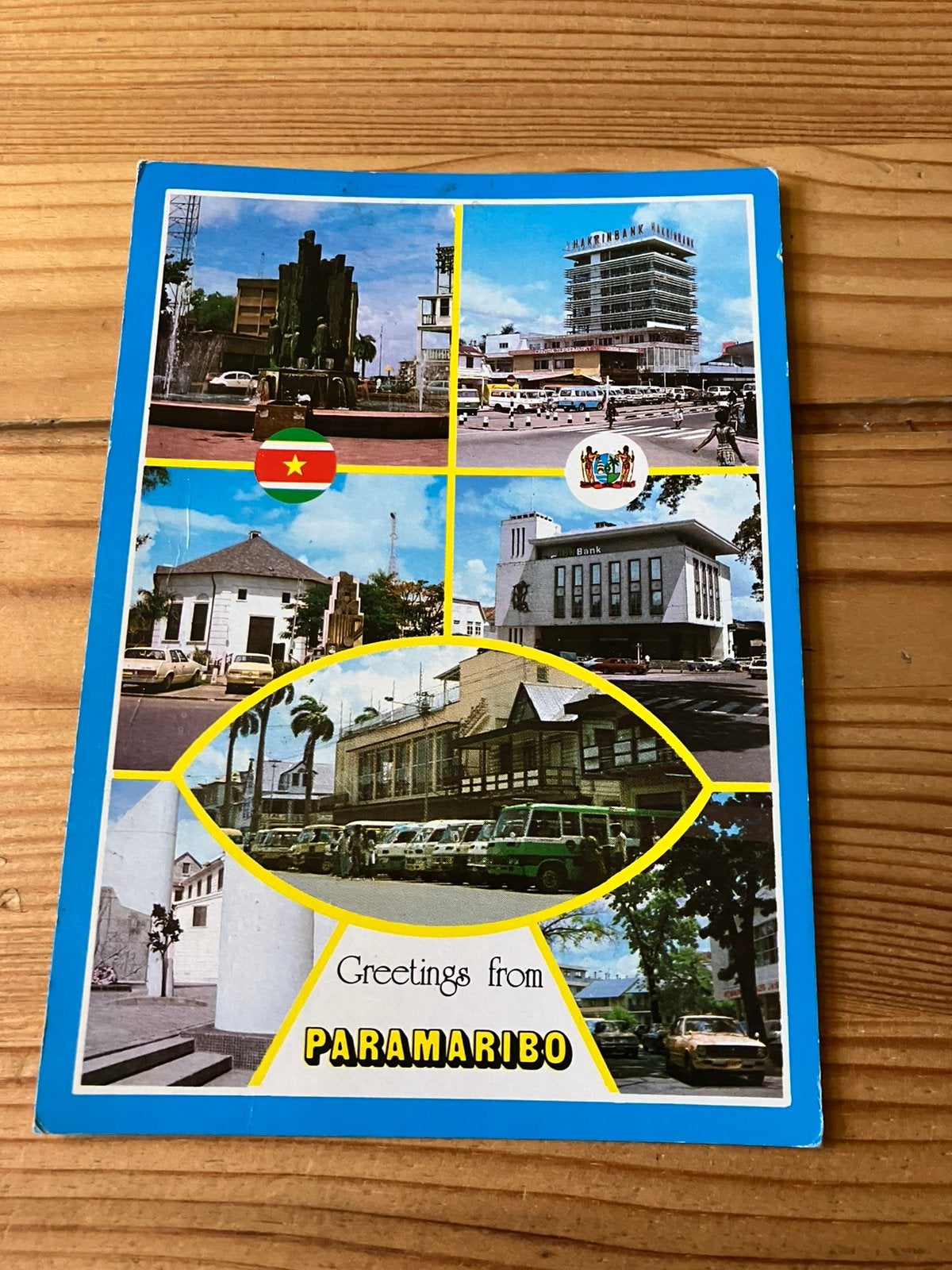 Ansichtkaart Suriname, paramaribo, oa abn bank, Ophalen of Verzenden
