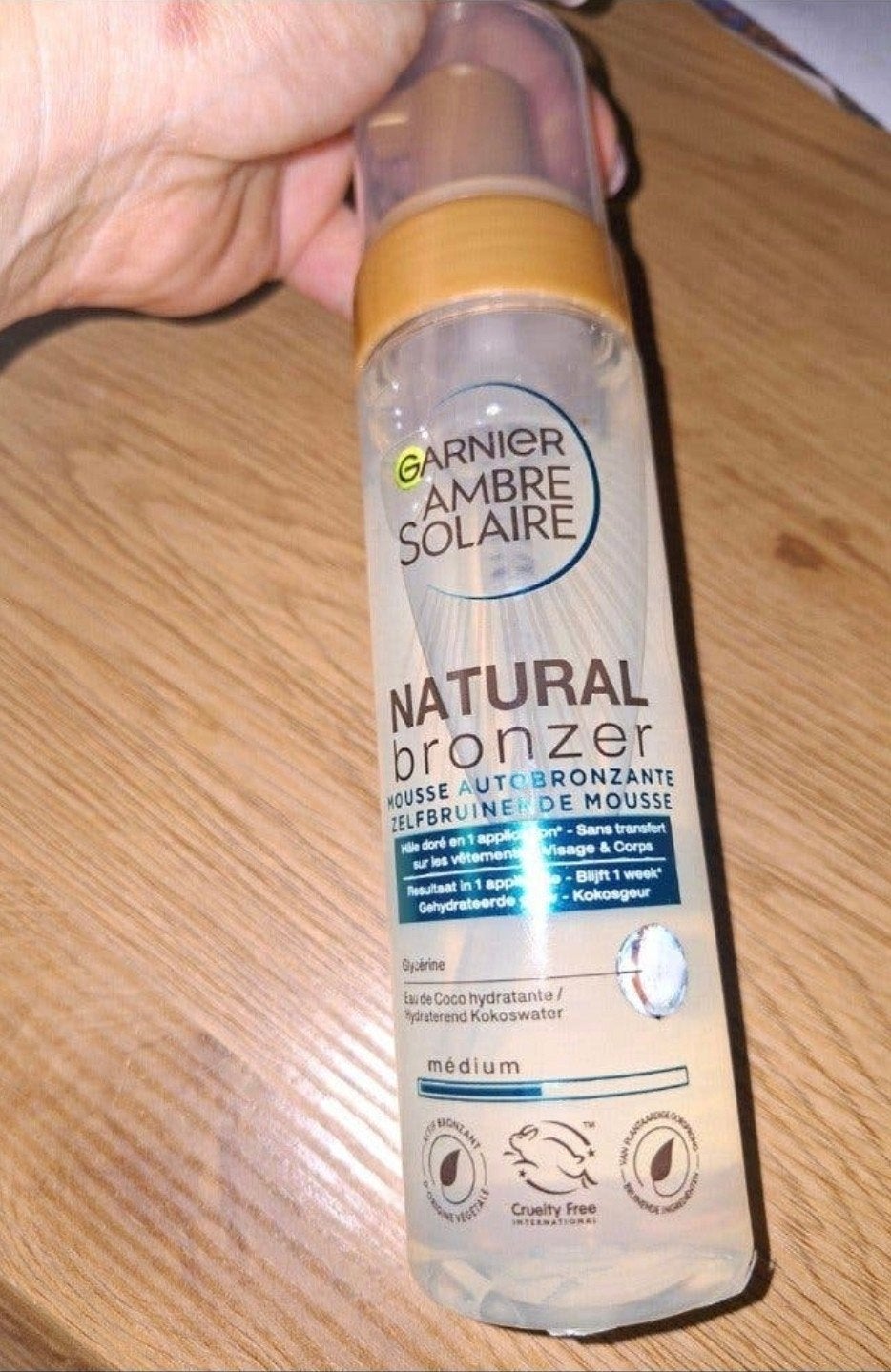 Garnier Ambre Solaire Natural Bronzer Zelfbruinende Mousse, Ophalen of Verzenden, Nieuw, Overige typen