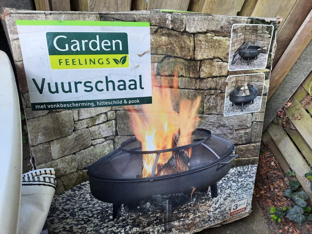 Garden Feelings Vuurschaal met vonkbescherming, Ophalen, Nieuw