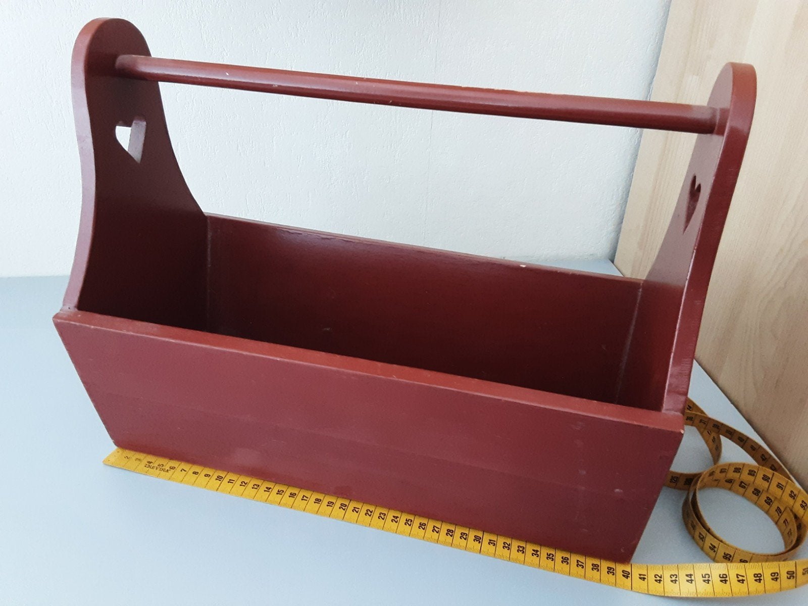 Houten krantenbak lectuurbak gereedschapsbak bak, Ophalen of Verzenden