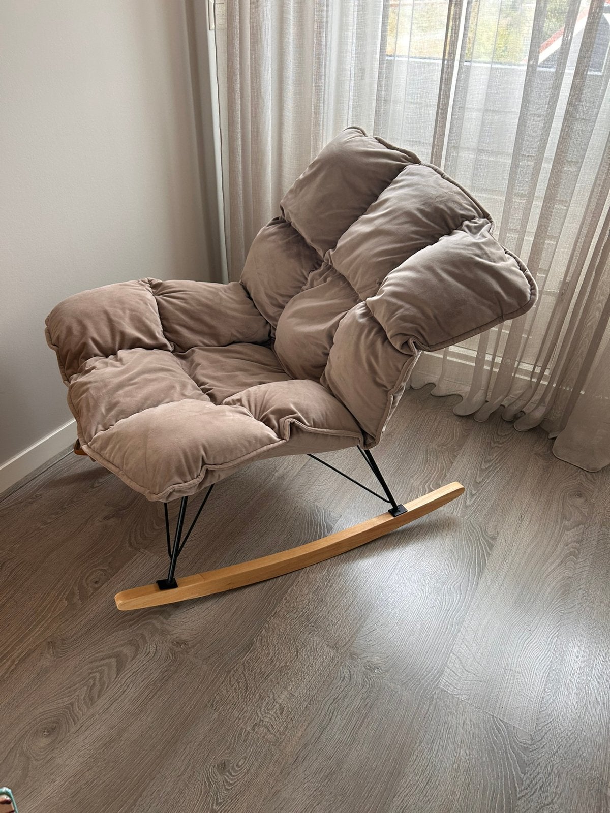 Luxe schommelstoel Peitit Amelie! zacht en comfortabel, Ophalen of Verzenden, Zo goed als nieuw, Eenpersoons, Minder dan 150 cm