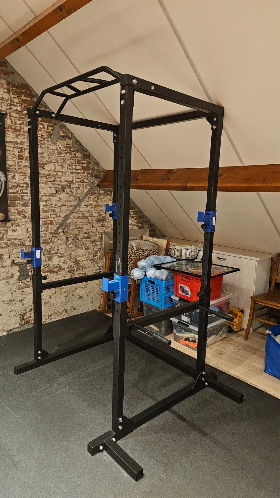 Squat Rack / Power Rack / Krachtstation met optrekstang, Ophalen, Zo goed als nieuw, Armen, Overige typen