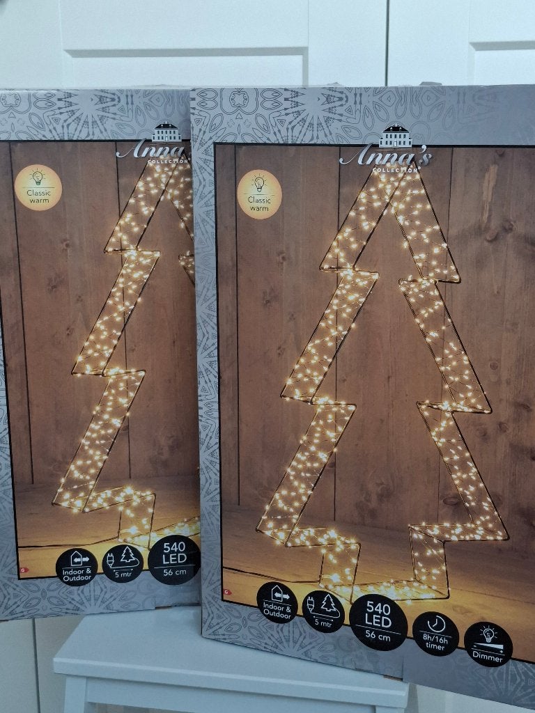 Anna's Collection Kerstboom 3d 56 hoog 540 led, Ophalen