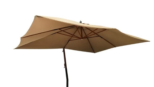 Nieuwe zweefparasol taupe 400 bij 300 cm, Nieuw, Ophalen of Verzenden, Zweefparasol, Waterdicht