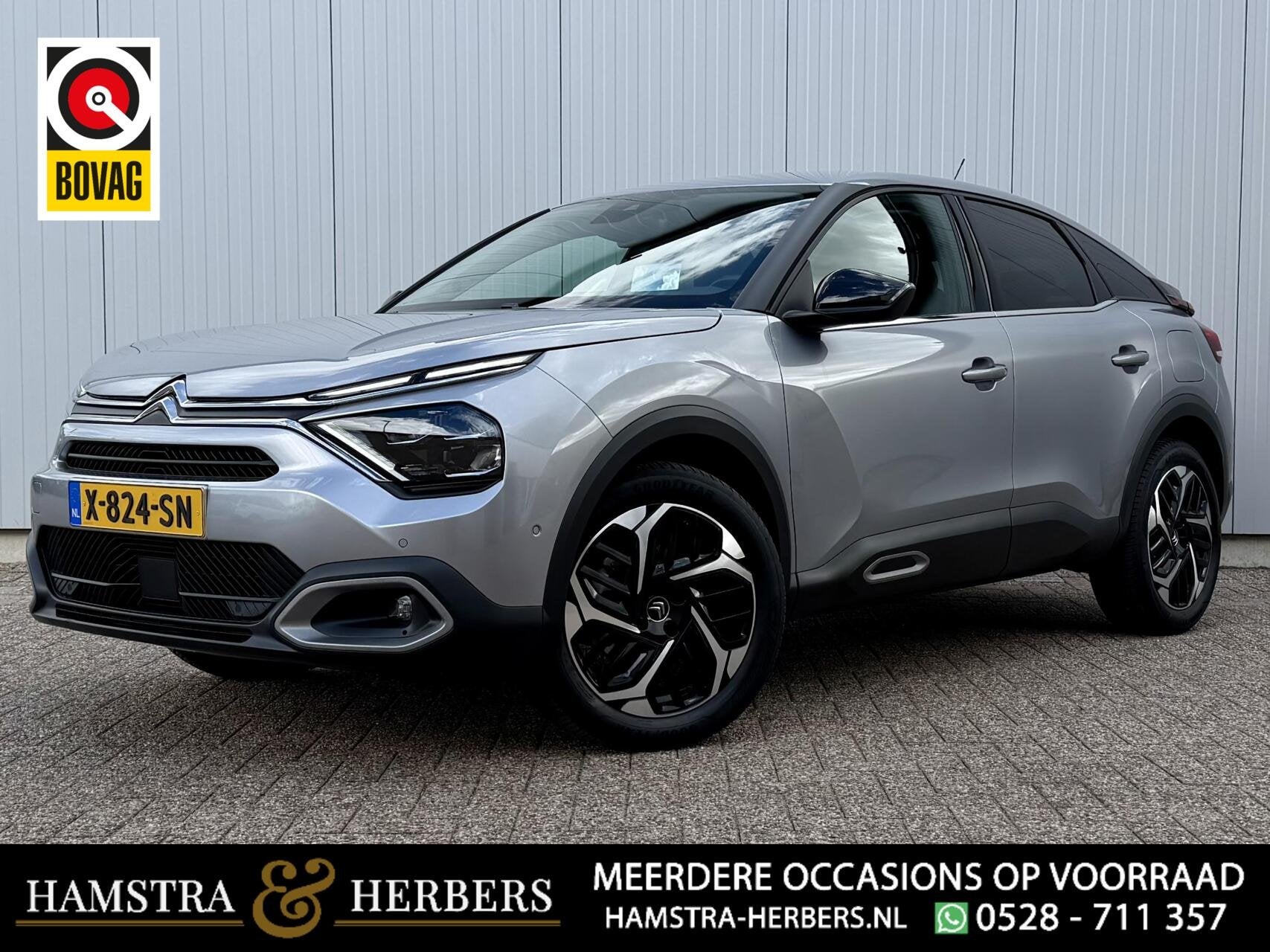 Citroen C4 1.2 Puretech Feel Pack HEADUP APPLE CARPLAY grijs, Auto's, Voorwielaandrijving, Automatische klimaatregeling, Gebruikt