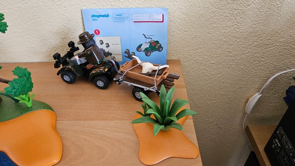 playmobil 4834 quad, Gebruikt, Complete set, Voertuig, Ophalen of Verzenden
