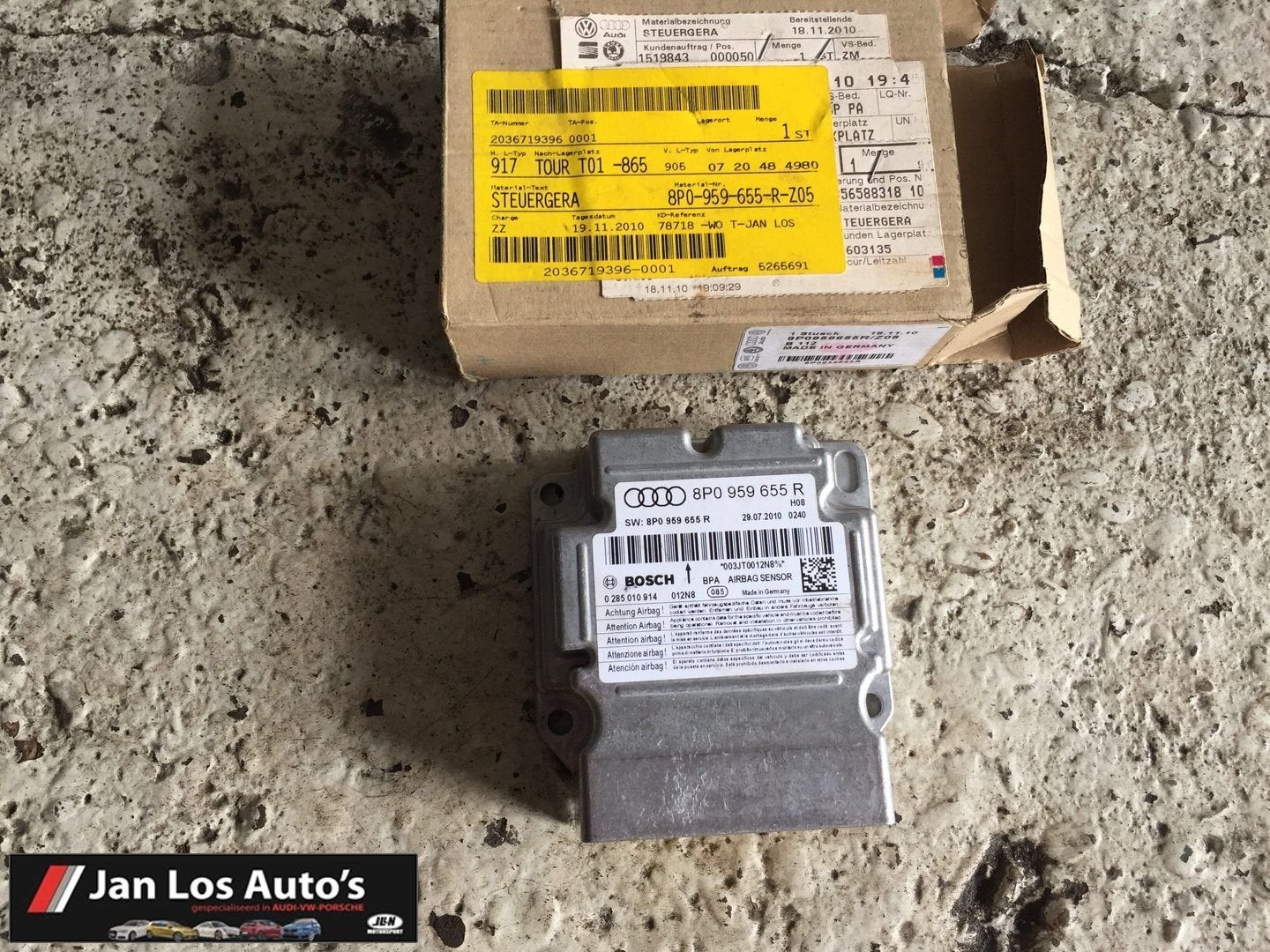 Airbag module Bosch Audi A3 8P ('03-'12) 8P0959655R, Gebruikt, -, -, -