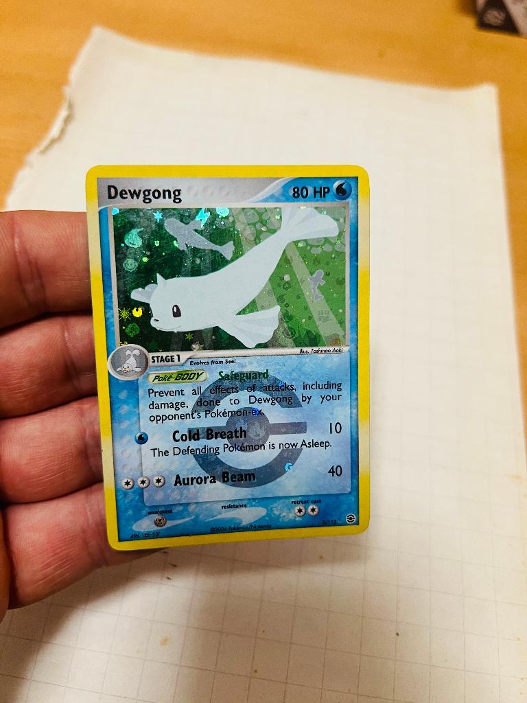 Dewgong 3/112 Reverse Holo Stamped Ex Fire Red Leaf Green, Verzenden, Zo goed als nieuw, Losse kaart, Foil