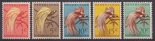 Ned Nieuw Guinea 25/9 ongebruikt Paradijsvogels 1954, Postzegels en Munten, Ophalen of Verzenden, Postfris, Nieuw-Guinea