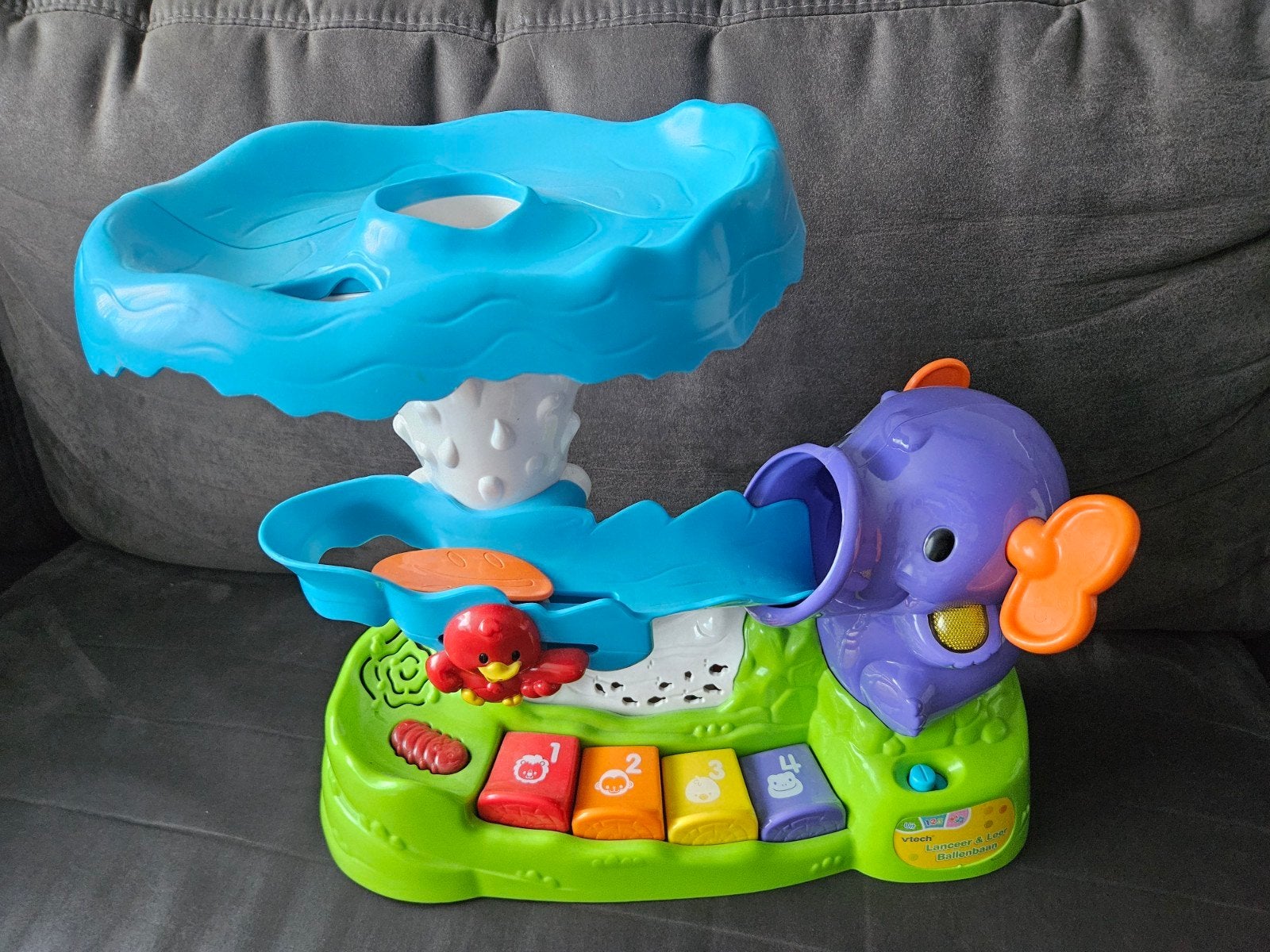 VTech Lanceer & Leer Ballenbaan met geluid en licht compleet, Ophalen, Zo goed als nieuw, Overige typen, Met licht