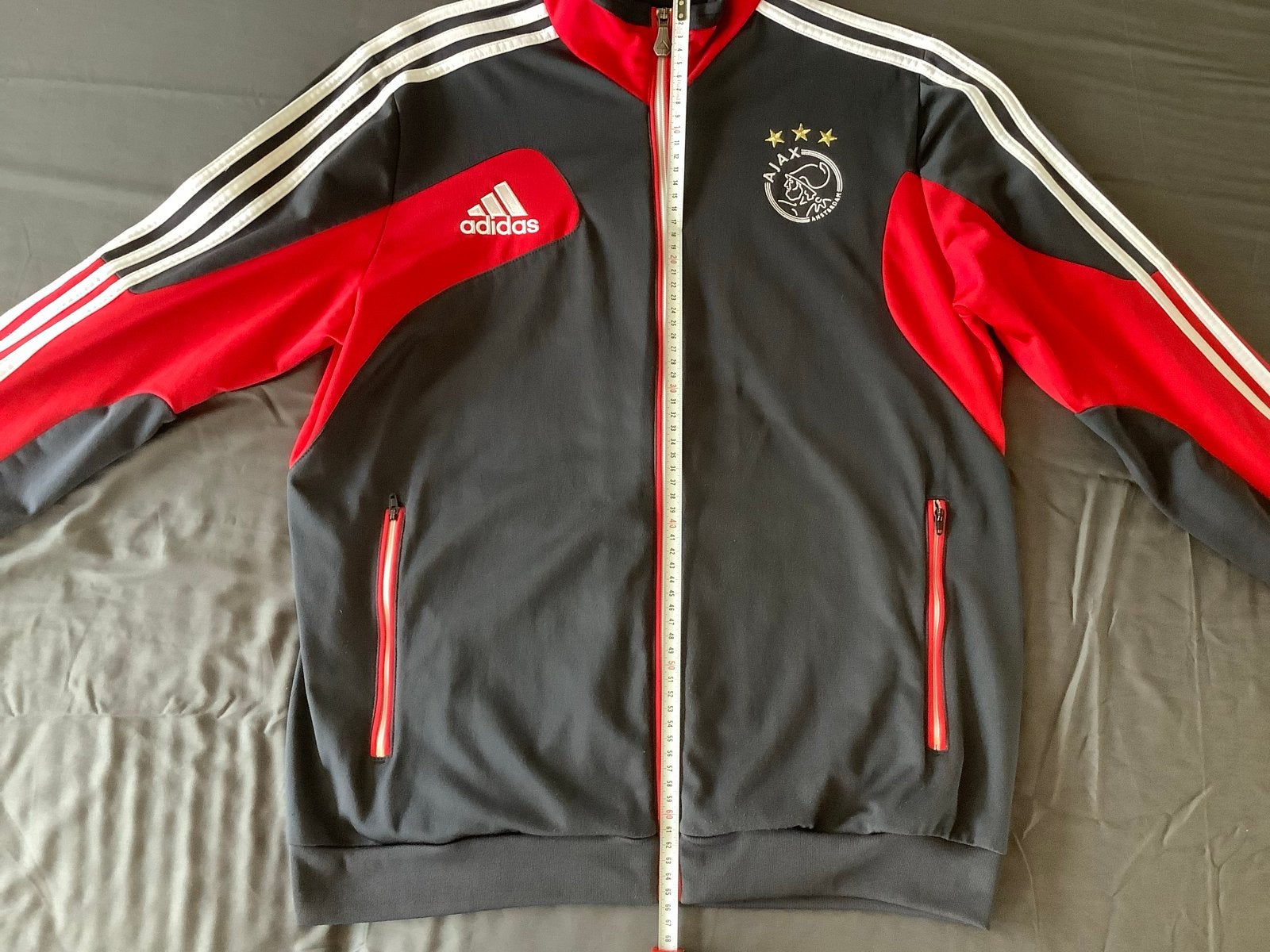 Ajax Adidas Trainingsjack - Maat 176, Kleding | Heren, Zwart, Overige maten, Ophalen of Verzenden, Voetbal