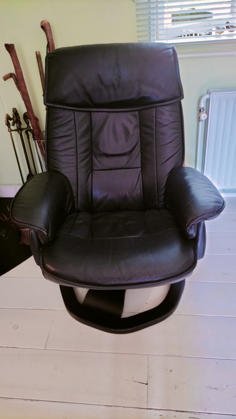 Leren draai stoel, Ophalen, Gebruikt, 75 tot 100 cm, 50 tot 75 cm